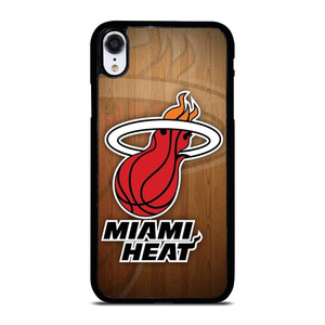 MIAMI HEAT WOODEN LOGO NBA iPhone XR Case Cover