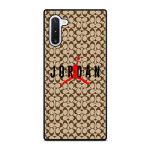 COACH NEW YORK AIR JORDAN BROWN Samsung Galaxy Note 10 Case Cover