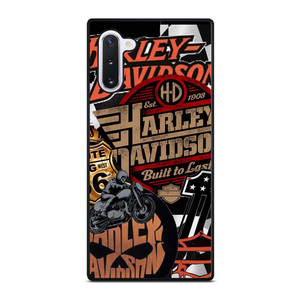 HARLEY DAVIDSON MOTORCYCLE LOGO COLLAGE Samsung Galaxy Note 10 Case Cover