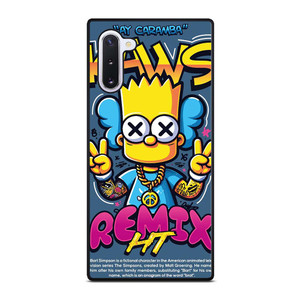 KAWS X BART SIMPSONS Samsung Galaxy Note 10 Case Cover