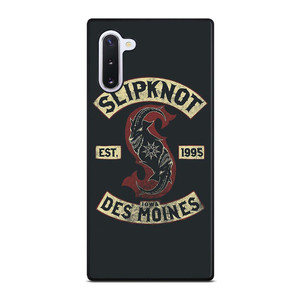 SLIPKNOT DES MOINES SINCE 1995 Samsung Galaxy Note 10 Case Cover SLIPKNOT DES MOINES SINCE 1995 Samsung Galaxy Note 10 Case Cover