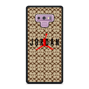 COACH NEW YORK AIR JORDAN BROWN Samsung Galaxy Note 9 Case Cover