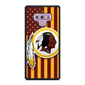 WASHINGTON REDSKINS LOGO USA FLAG Samsung Galaxy Note 9 Case Cover