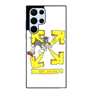 OFF WHITE TOM AND JERRY Samsung Galaxy S22 Ultra Case Cover OFF WHITE TOM AND JERRY Samsung Galaxy S22 Ultra Case Cover
