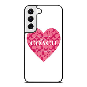 COACH NEW YORK PINK HEART Samsung Galaxy S22 Case Cover