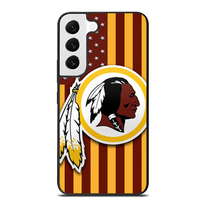 WASHINGTON REDSKINS LOGO USA FLAG Samsung Galaxy S22 Case Cover