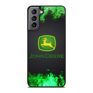 JOHN DEERE TRACTOR LOGO GREEN FIRE Samsung Galaxy S21 Plus Case Cover