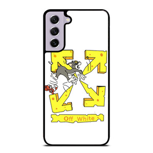 OFF WHITE TOM AND JERRY Samsung Galaxy S21 FE Case Cover