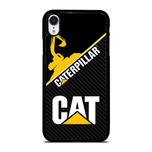 CAT CATERPILLAR LOGO CARBON iPhone XR Case Cover