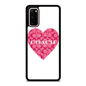 COACH NEW YORK PINK HEART Samsung Galaxy S20 Case Cover