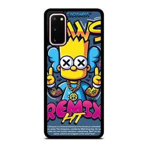 KAWS X BART SIMPSONS Samsung Galaxy S20 Case Cover KAWS X BART SIMPSONS Samsung Galaxy S20 Case Cover
