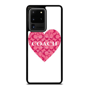 COACH NEW YORK PINK HEART Samsung Galaxy S20 Ultra Case Cover
