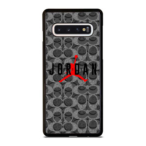 COACH NEW YORK AIR JORDAN BLACK Samsung Galaxy S10 Case Cover COACH NEW YORK AIR JORDAN BLACK Samsung Galaxy S10 Case Cover