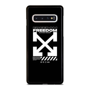 OFF WHITE CLOTHING FREEDOM Samsung Galaxy S10 Case Cover