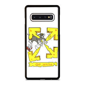 OFF WHITE TOM AND JERRY Samsung Galaxy S10 Case Cover