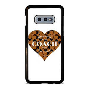 COACH NEW YORK BROWN HEART Samsung Galaxy S10e Case Cover COACH NEW YORK BROWN HEART Samsung Galaxy S10e Case Cover