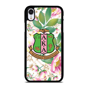 AKA PINK AND GREEN FLOWER LOGO iPhone XR Case Cover AKA PINK AND GREEN FLOWER LOGO iPhone XR Case Cover