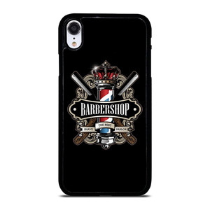 BARBERSHOP POLE HAIR CUT LOGO iPhone XR Case Cover