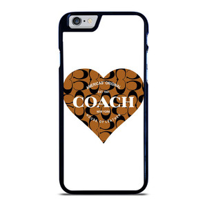 COACH NEW YORK BROWN HEART iPhone 6 / 6S Plus Case Cover