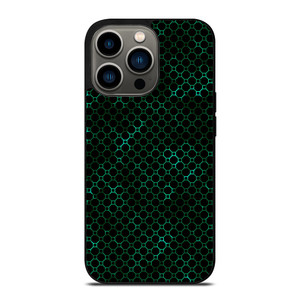 STYLISH HEXAGONAL GREEN PATTERN iPhone 13 Pro Case Cover