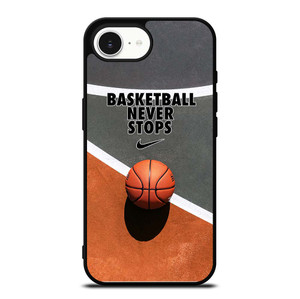 BASKETBALL NEVER STOPS iPhone 16e Case Cover