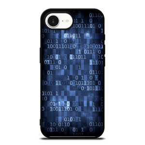 BLUE STYLISH BINARY CODE iPhone 16e Case Cover