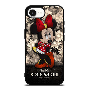 COACH FLOWER MINNIE MOUSE iPhone 16e Case Cover COACH FLOWER MINNIE MOUSE iPhone 16e Case Cover