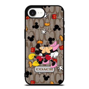 COACH MICKEY MINNIE MOUSE KISS iPhone 16e Case Cover COACH MICKEY MINNIE MOUSE KISS iPhone 16e Case Cover