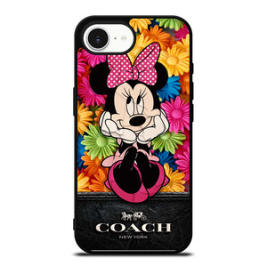 COACH MINNIE MOUSE FLOWER iPhone 16e Case Cover COACH MINNIE MOUSE FLOWER iPhone 16e Case Cover