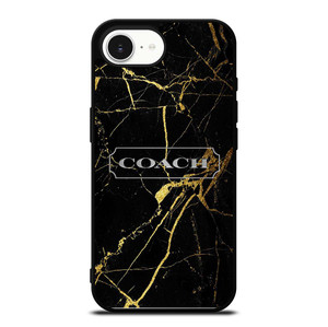 COACH NEW YORK GOLD MARBLE iPhone 16e Case Cover COACH NEW YORK GOLD MARBLE iPhone 16e Case Cover