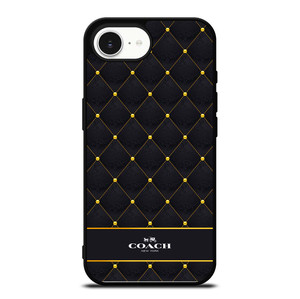 COACH NEW YORK GOLD PATTERN iPhone 16e Case Cover COACH NEW YORK GOLD PATTERN iPhone 16e Case Cover