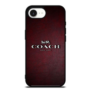 COACH NEW YORK LOGO LEATHER iPhone 16e Case Cover COACH NEW YORK LOGO LEATHER iPhone 16e Case Cover