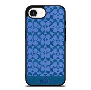 COACH NEW YORK LOGO PATTERN BLUE EMBLEM iPhone 16e Case Cover COACH NEW YORK LOGO PATTERN BLUE EMBLEM iPhone 16e Case Cover