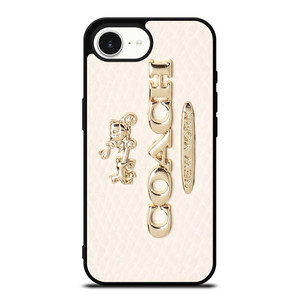 COACH PINK PATTERN MATE iPhone 16e Case Cover