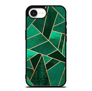 EMERALD AND COPPER GEOMETRIC PATTERN iPhone 16e Case Cover