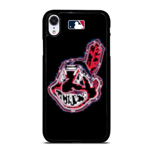 Fan Brander Cleveland Indians Black Slate Primary Mark iPhone Case