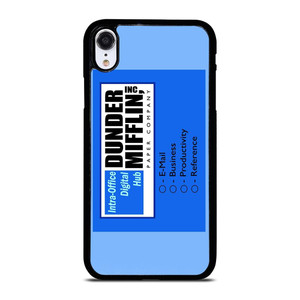DUNDER MIFFLIN INTRA OFFICE DIGITAL HUB LOGO iPhone XR Case Cover