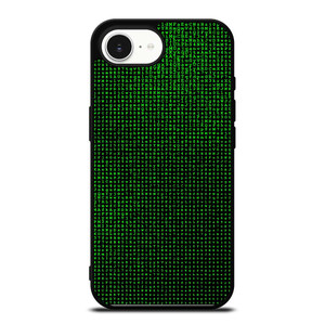 GREEN BINARY CODE PATTERN iPhone 16e Case Cover