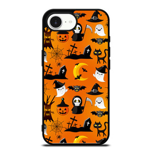 HAPPY HALLOWEEN CARTOON PATERN iPhone 16e Case Cover