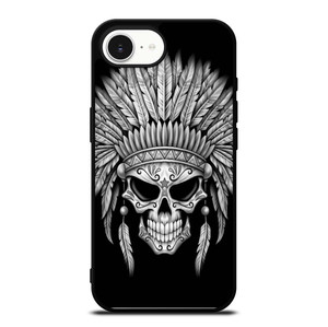 INDIAN FEATHER SKULL iPhone 16e Case Cover
