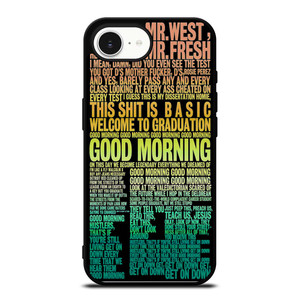 KANYE WEST RAPPER LYRICS iPhone 16e Case Cover