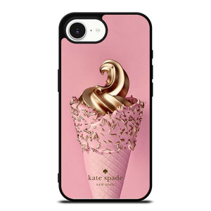 KATE SPADE NEW YORK LOGO GOLDEN ICE CREAM iPhone 16e Case Cover