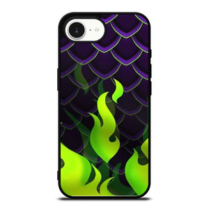 MALEFICENT GREEN FLAMES PATTERN iPhone 16e Case Cover