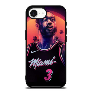 MIAMI HEAT DWYANE WADE 3 NBA iPhone 16e Case Cover