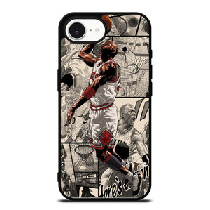 MICHAEL JORDAN COMIC ART iPhone 16e Case Cover