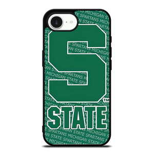 MICHIGAN STATE SPARTANS LOGO FOOTBALL EMBLEM iPhone 16e Case Cover