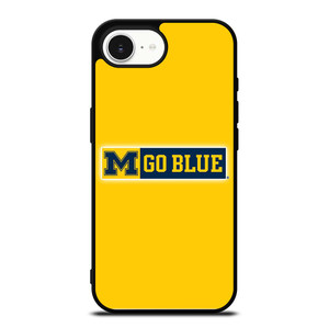 MICHIGAN WOLVERINES GO BLUE UNIVERSITY FOOTBALL LOGO iPhone 16e Case Cover