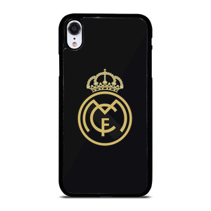 REAL MADRID CF LOGO BLACK iPhone XR Case Cover REAL MADRID CF LOGO BLACK iPhone XR Case Cover