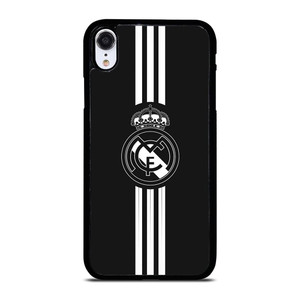REAL MADRID FC BLACK LOGO iPhone XR Case Cover REAL MADRID FC BLACK LOGO iPhone XR Case Cover