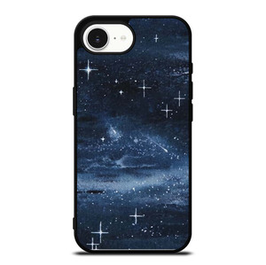 NAVY BLUE STAR FABRIC TEXTURE iPhone 16e Case Cover
